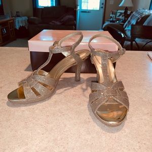 Bandolino Gold Dress Heels